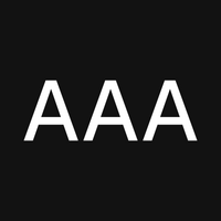AAA-Motiv weiß – Design auf Schwarz